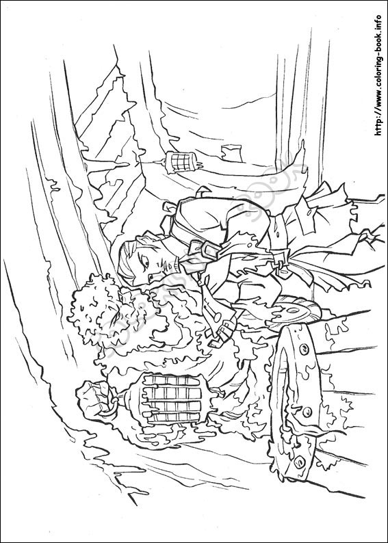 Pirates of the Caribbean coloring picture